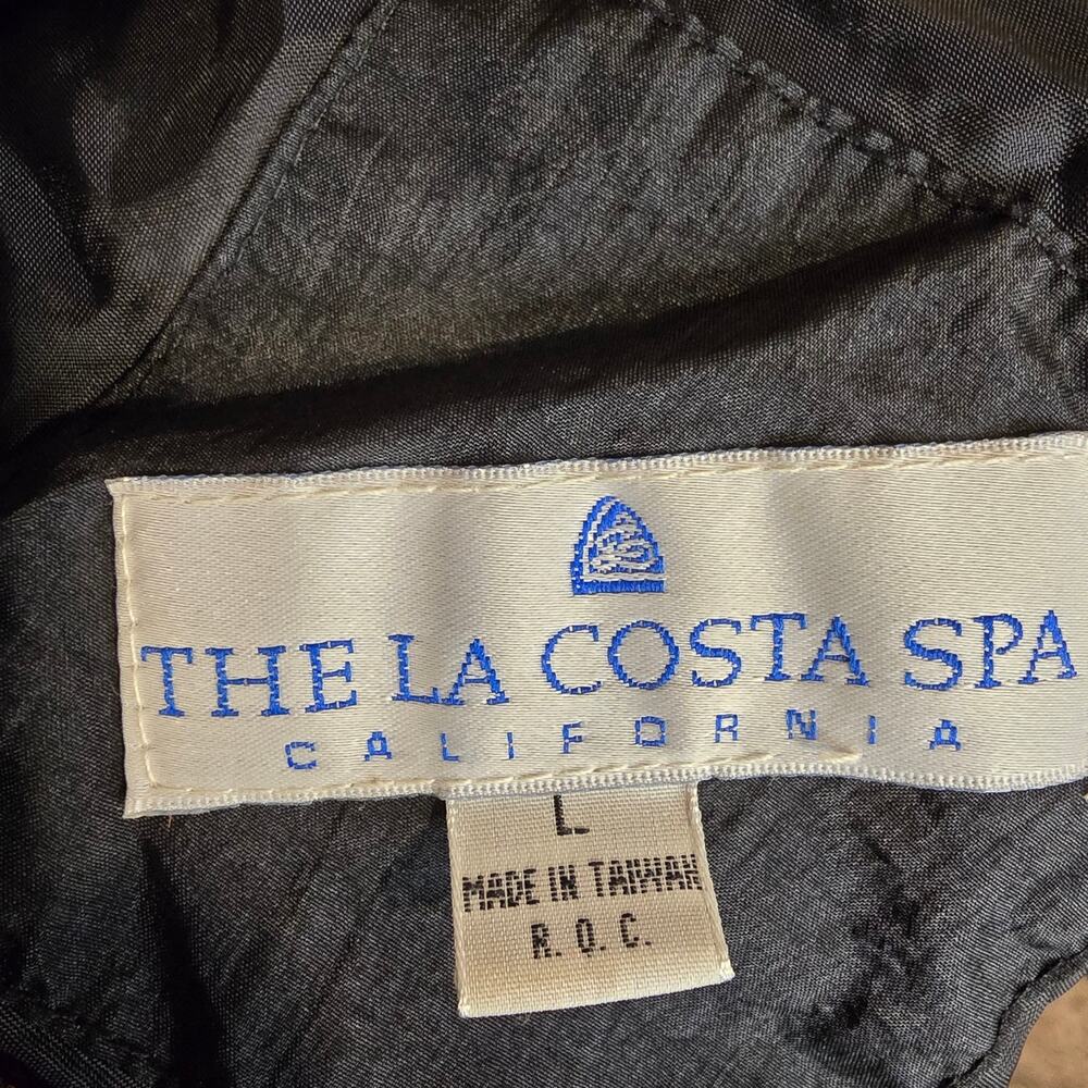 80s/90s Vintage Women's The La Costa Spa Lightweight Bomber Jacket | Size Large - Picture 12 of 14